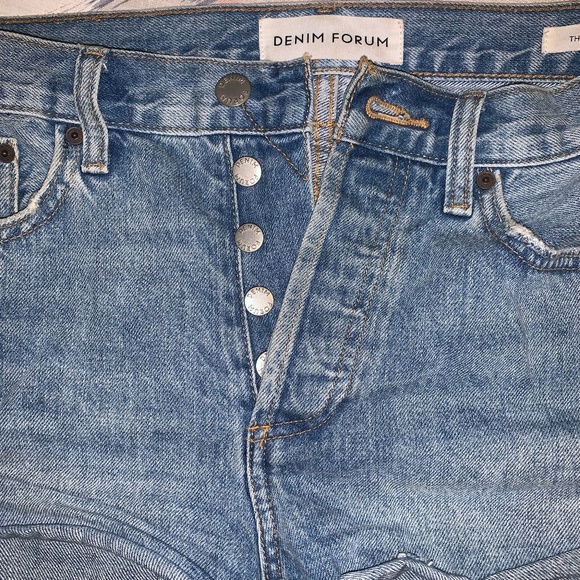 Denim Forum Blue Women's Jeans Shorts - Picture 3 of 4